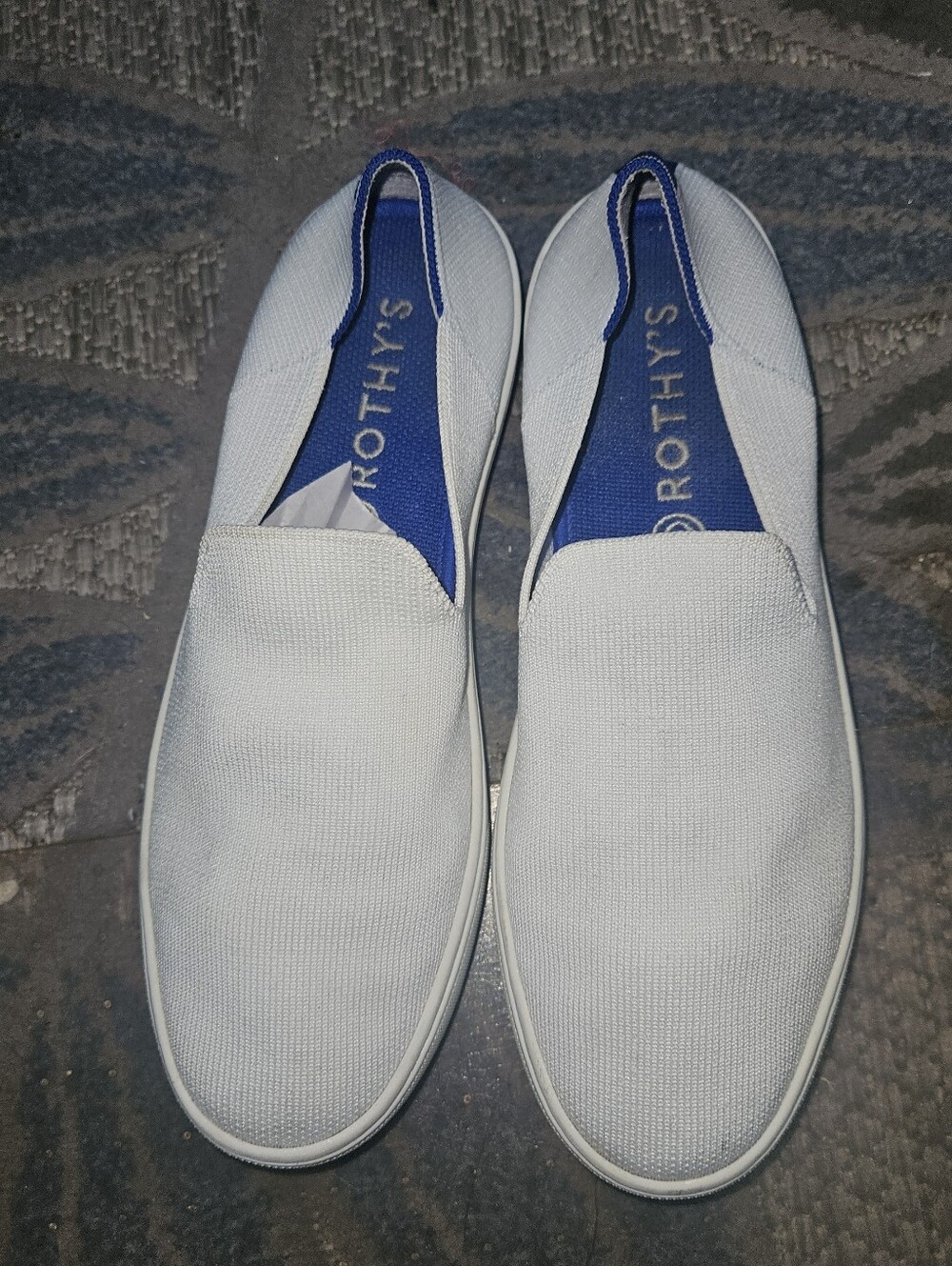 White Rothys Slip Ons
